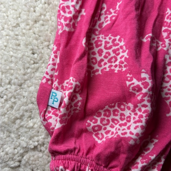 Posh Peanut Pink & white leopard bunnies bubble romper - size 3-6m - Picture 7 of 8